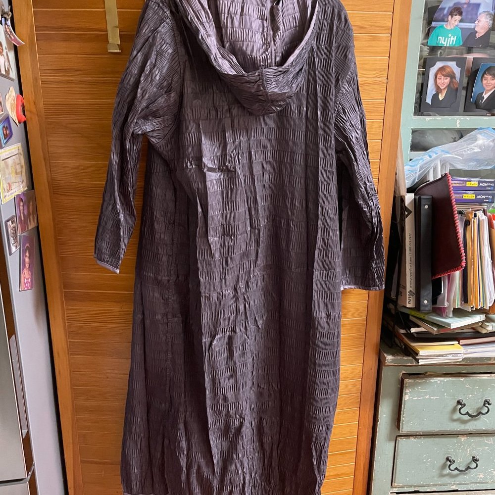 MYCRA PAC One Full Length Reversible Packable Travel Rain Coat (Violet) Crinkle - Picture 13 of 13